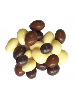 Amandes enrobées 3 chocolats