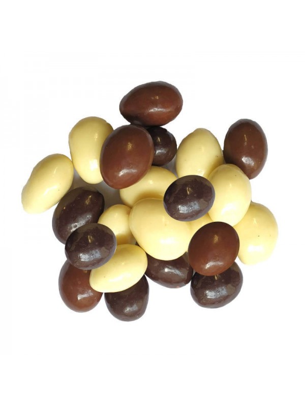 Amandes enrobées 3 chocolats