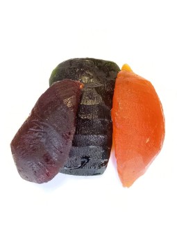 Melon confit tricolore vert rouge orange