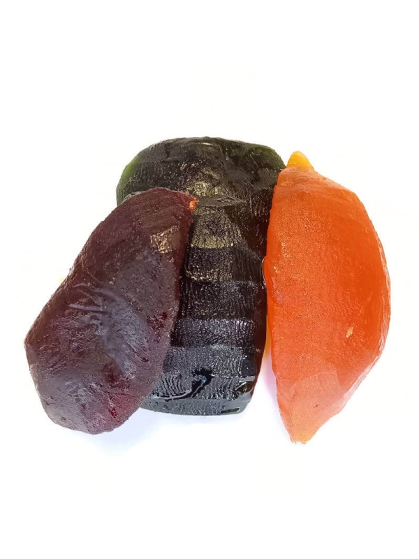 Melon confit tricolore vert rouge orange