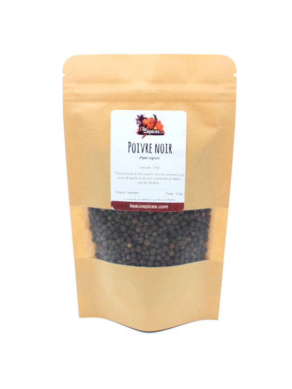 Sachet de poivre noir en grains