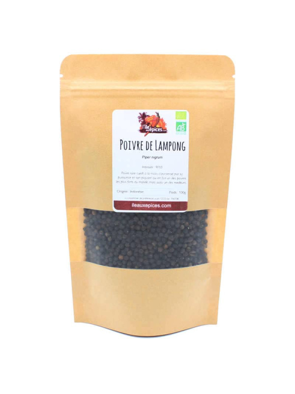 Sachet de Poivre noir de Lampong bio