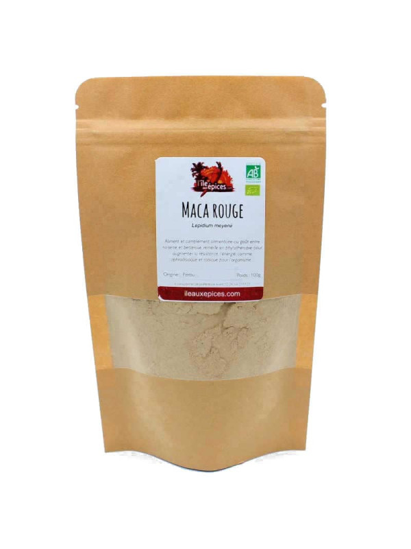 Sachet de poudre de Maca rouge bio