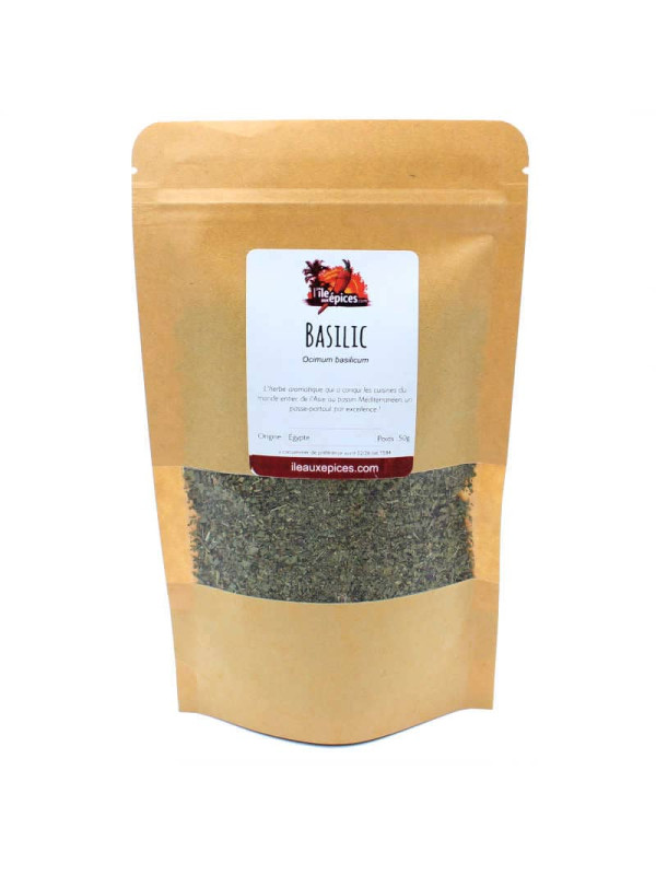 Sachet de basilic séché