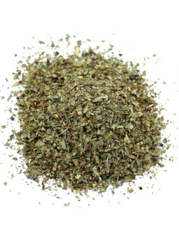 Feuilles de basilic séché