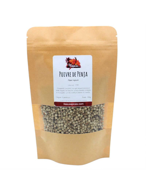 Sachet de poivre de Penja blanc