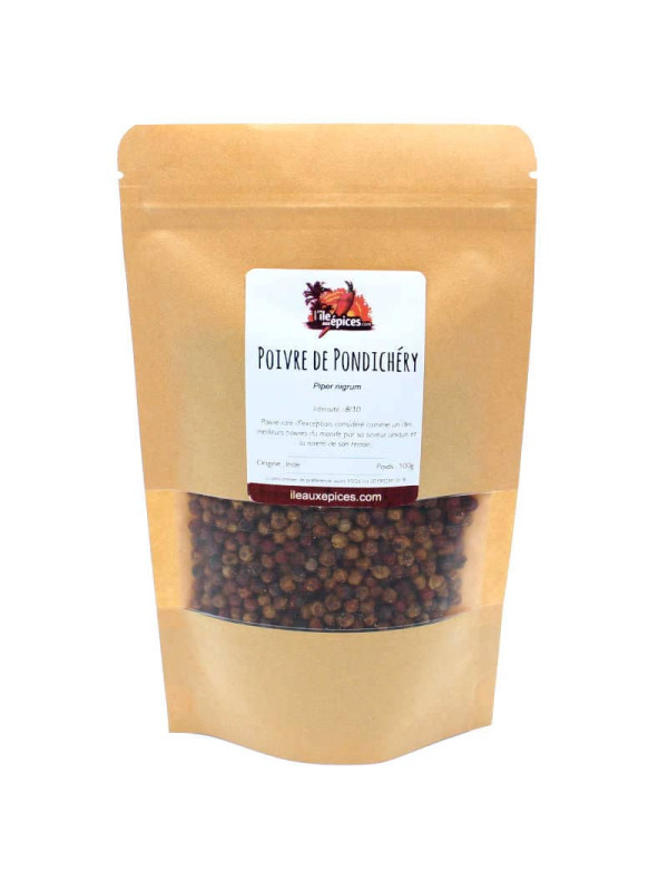 Sachet de Poivre rouge de Pondichéry