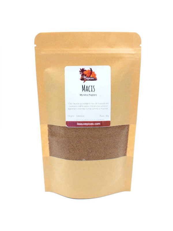 Sachet de macis en poudre
