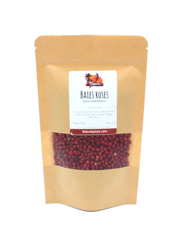 Sachet de baies roses