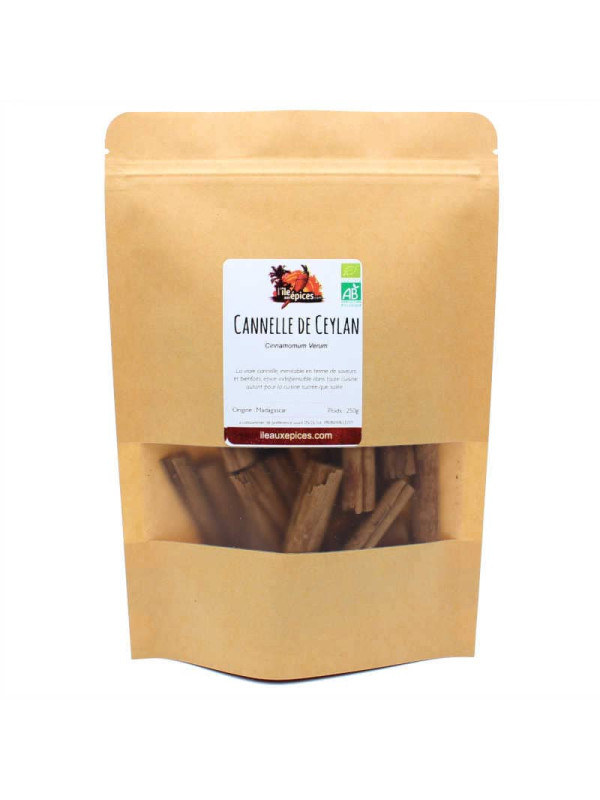 Sachet de batons de cannelle de ceylan bio