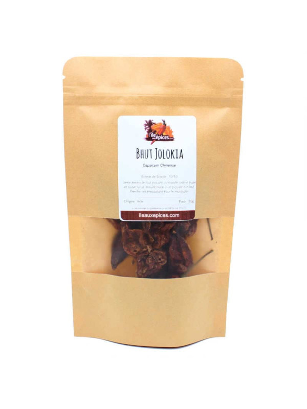 Sachet de piments Bhut Jolokia séchés