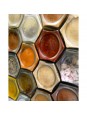Pot épices et thé hexagonal décos alvéoles