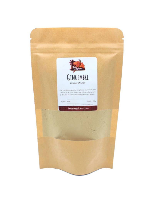 Sachet de gingembre en poudre