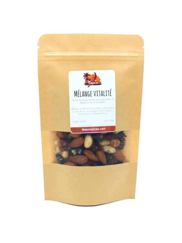 Sachet de Mélange fruits secs vitalité