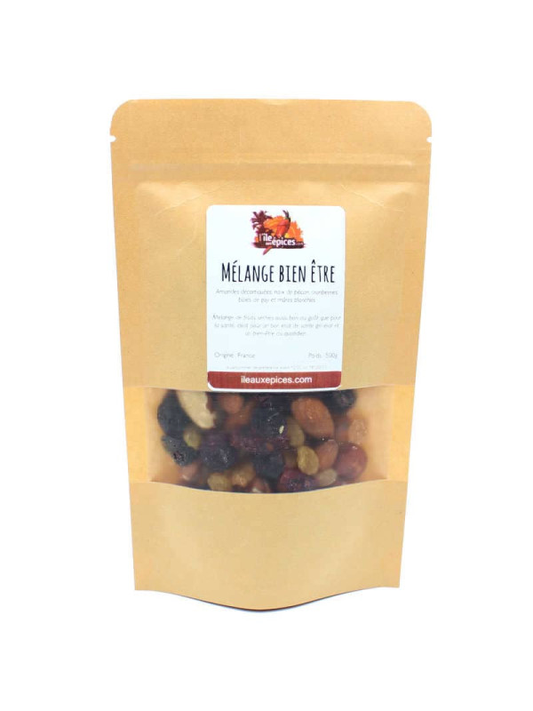 Sachet mélange bien être de fruits secs
