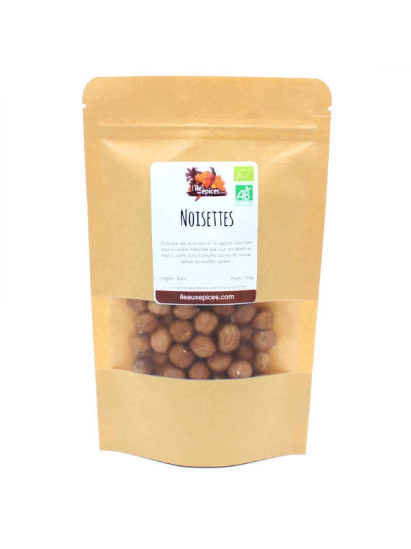 Sachet de Noisettes entières bio
