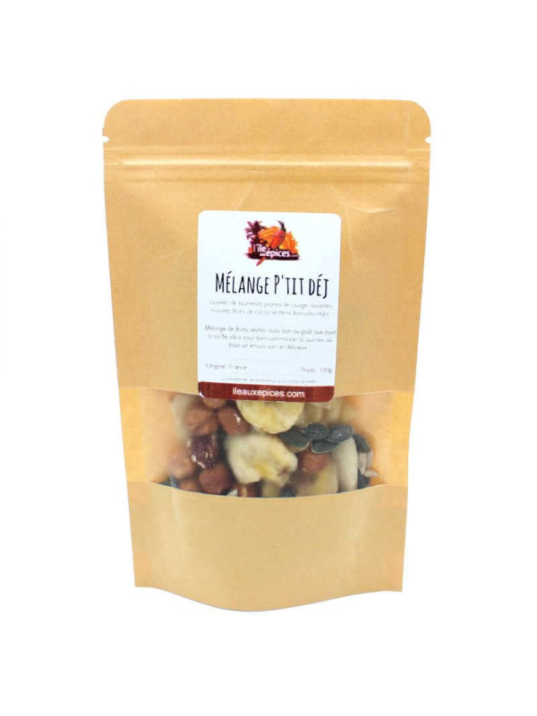 Sachet de mélange fruits secs petit déjeuner