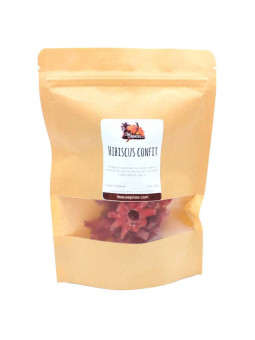 Sachet de Fleurs d'hibiscus semi confites