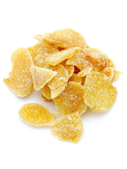 Gingembre confit tranches