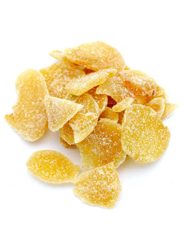 Gingembre confit tranches