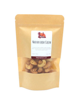 Sachet de Noix de cajou grillées salées aux épices Cajun