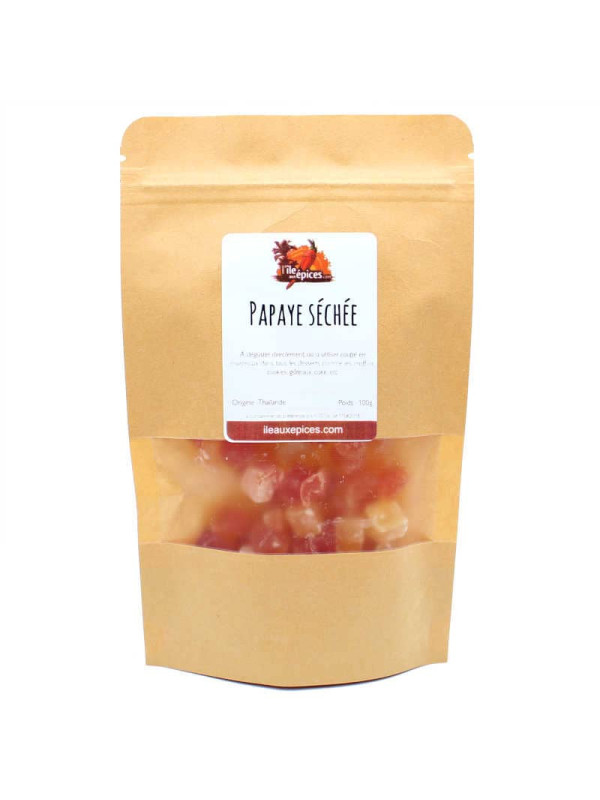 Sachet de papaye séchée