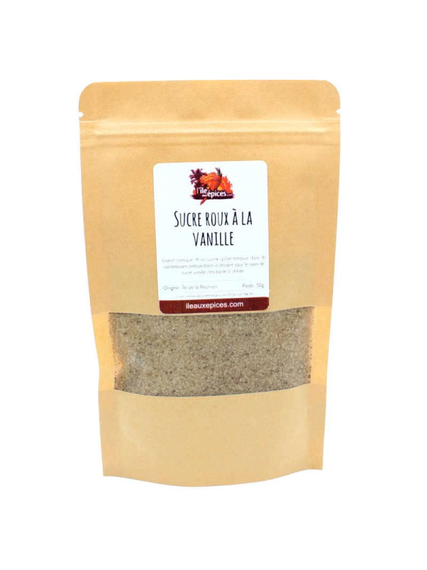 Sachet de Sucre roux aromatisé à la vanille Bourbon