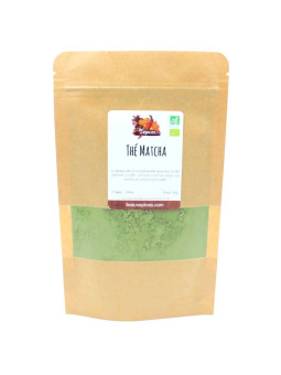 Sachet de poudre de thé matcha