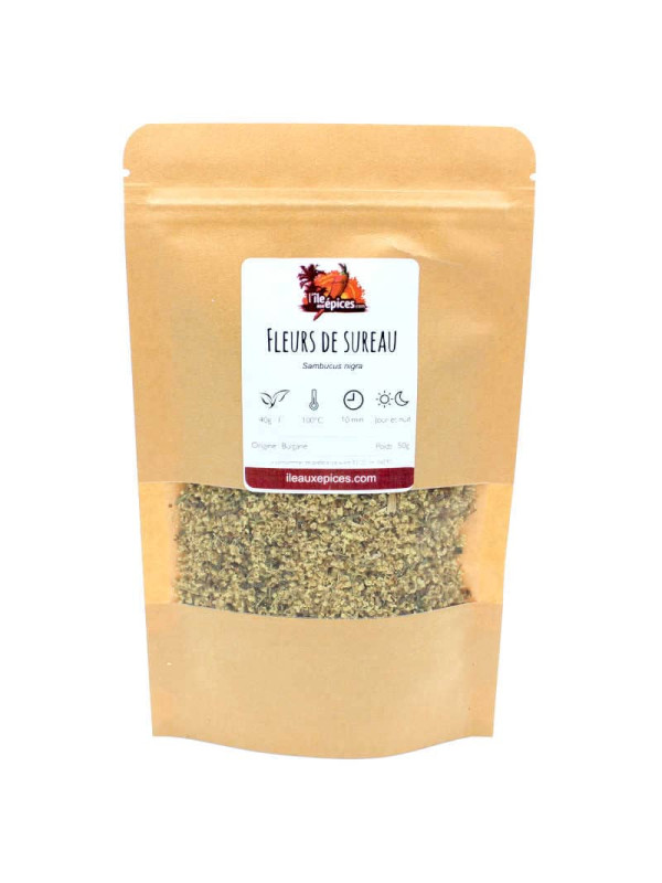 Sachet de fleurs de sureau séchées