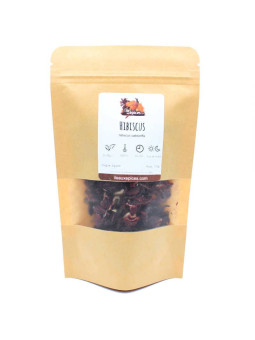 Sachet de fleurs d'hibiscus séchées pour tisane