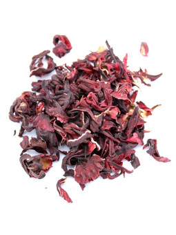 Fleurs d'hibiscus séchées (pour bissap ou carcadé)
