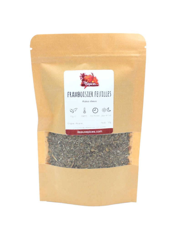 Sachet de feuilles de framboisier pour tisane