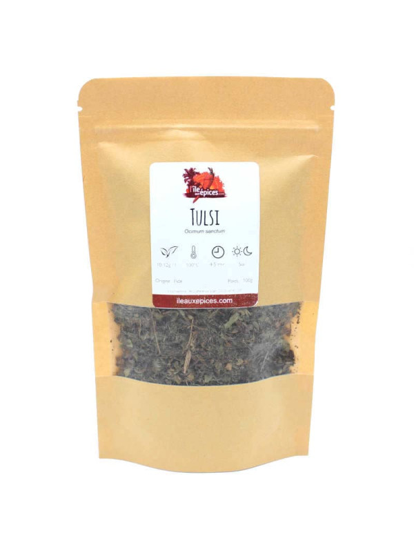 Sachet de Tulsi séché pour tisane