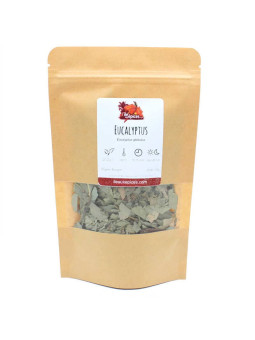 Sachet de feuilles d'eucalyptus séchées pour tisane