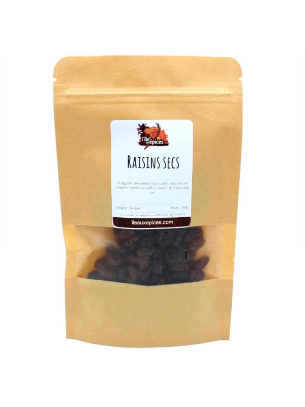 Sachet de raisins secs