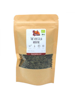 Sachet de Thé vert a la menthe bio