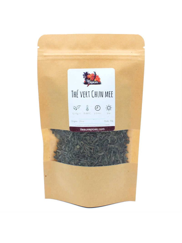 Sachet de the vert Chun Mee