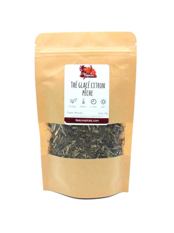 Sachet de thé glace citron pêche