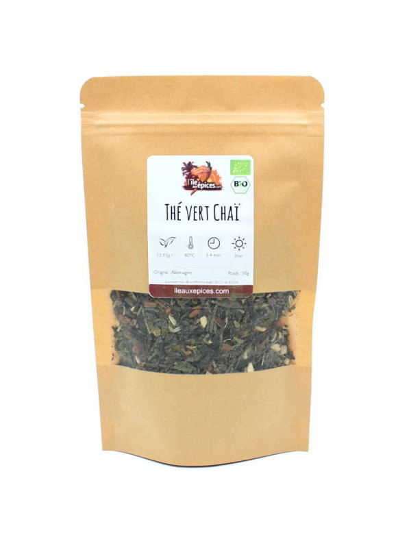 Sachet de thé vert chai bio