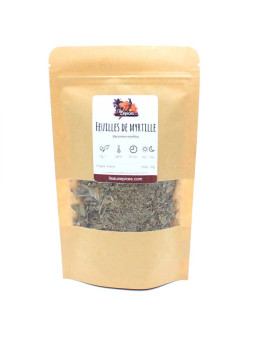 Sachet de Feuilles de myrtille séchées pour tisane