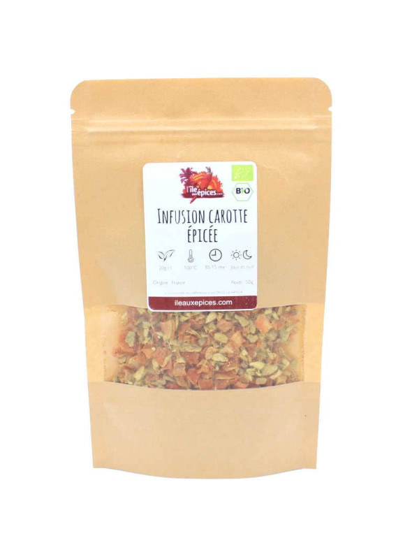 Infusion santé carottes bio et épices