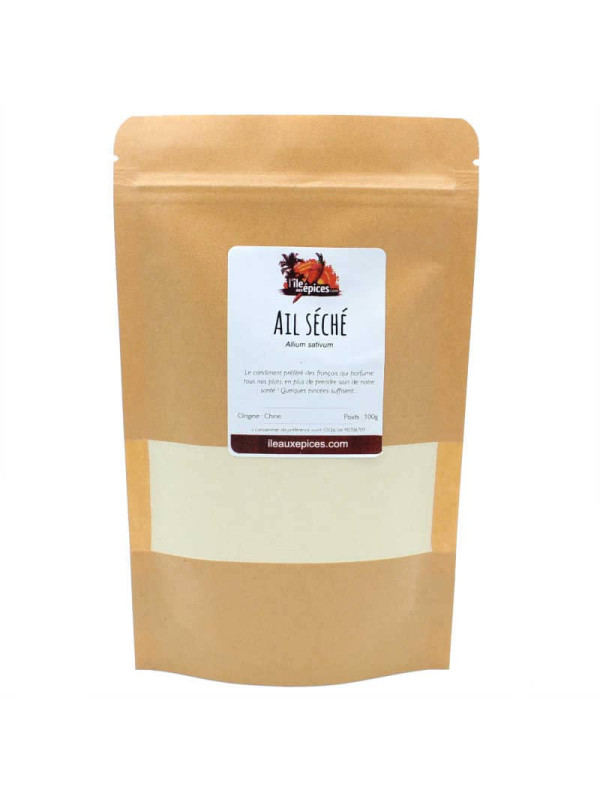 Sachet d'ail séché en poudre