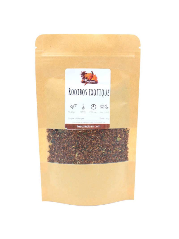 Sachet de rooibos thé rouge aromatisé exotique