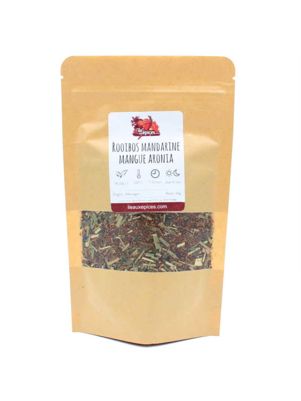 Sachet de rooibos baies d'aronia mandarine mangue