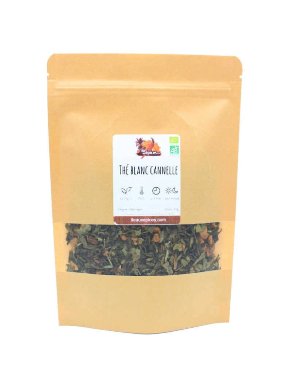 Sachet de Thé blanc à la cannelle Bio