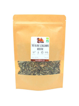 Sachet de thé blanc gingembre menthe Bio