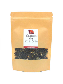 Sachet de Thé blanc litchi pêche thé du dragon