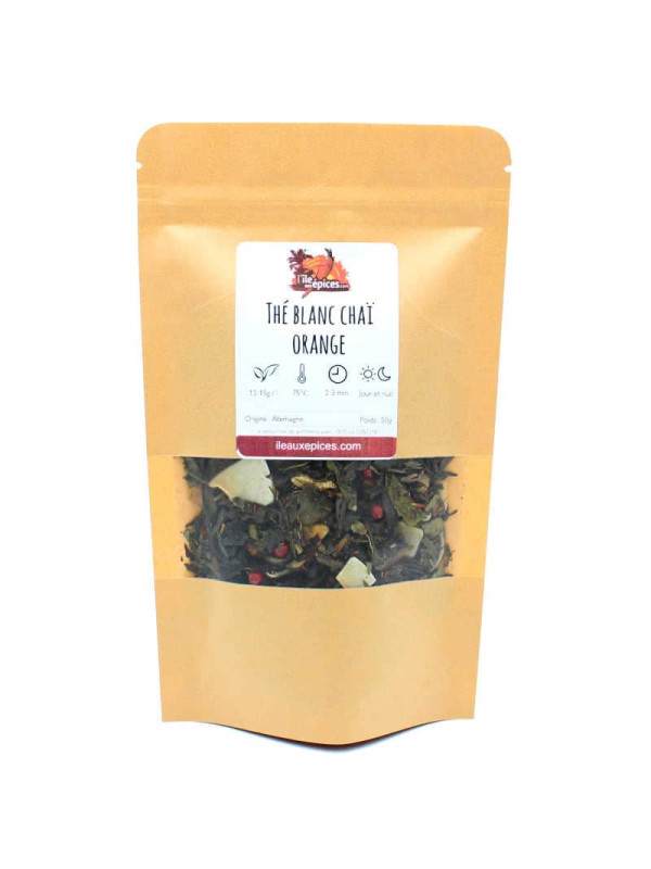 Sachet de Thé blanc Chaï orange
