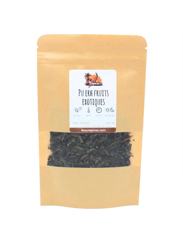 Sachet de Thé puer aux fruits exotiques