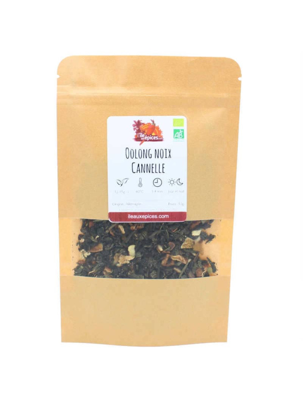 Sachet de Thé Oolong noix cannelle BIO